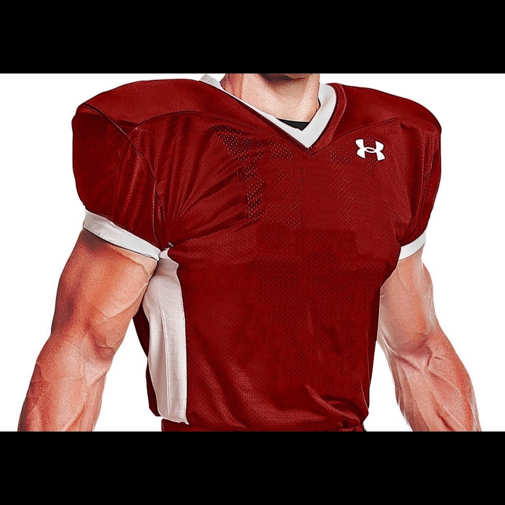 Youth Football Jersey Under Armour Size Large Red